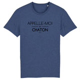 T-Shirt - Appelle-moi Chaton (phrase) - Coton Bio - Unisexe - Cadeau Original - Cadeau Personnalisable - Cadeaux-Positifs.com -XS-Blanc-