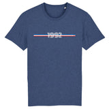 T-Shirt - Année 1992 - Coton Bio - Unisexe - 7 Coloris - Cadeau Personnalisable - Cadeaux-Positifs.com -XS-Indigo-