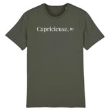 T-Shirt - Capricieuse - Coton Bio - 7 Coloris - Cadeau Original - Cadeau Personnalisable - Cadeaux-Positifs.com -XS-Kaki-