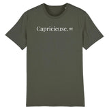 T-Shirt - Capricieuse - Coton Bio - 7 Coloris - Cadeau Original - Cadeau Personnalisable - Cadeaux-Positifs.com -XS-Noir-