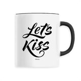 Mug - Let's Kiss - Céramique Premium - 6 Coloris - Cadeau Personnalisable - Cadeaux-Positifs.com -Unique-Blanc-