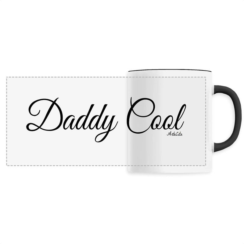 Cadeau anniversaire : Mug - Daddy Cool (Cursif) - Céramique - 6 Coloris - Cadeau Original - Cadeau Personnalisable - Cadeaux-Positifs.com -Unique-Noir-