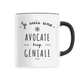Mug - Une Avocate trop Géniale - 6 Coloris - Cadeau Original - Cadeau Personnalisable - Cadeaux-Positifs.com -Unique-Noir-