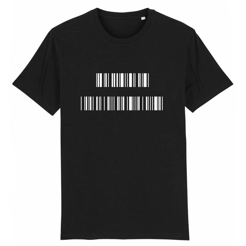 Cadeau anniversaire : T-Shirt Personnalisable - MESSAGE CODÉ - Coton Bio - Unisexe - Cadeau Unique - Cadeau Personnalisable - Cadeaux-Positifs.com -XS-Noir-