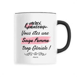 Mug - Merci Sage Femme - 6 Coloris - Cadeau Original - Cadeau Personnalisable - Cadeaux-Positifs.com -Unique-Blanc-