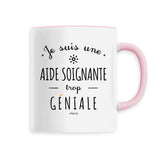 Mug - Une Aide Soignante trop Géniale - 6 Coloris - Cadeau Original - Cadeau Personnalisable - Cadeaux-Positifs.com -Unique-Rose-