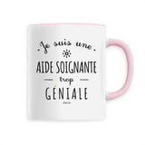 Mug - Une Aide Soignante trop Géniale - 6 Coloris - Cadeau Original - Cadeau Personnalisable - Cadeaux-Positifs.com -Unique-Blanc-