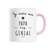 Mug - Un Papa trop Génial - 6 Coloris - Cadeau Original - Cadeau Personnalisable - Cadeaux-Positifs.com -Unique-Rose-