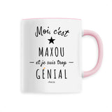 Mug - Maxou est trop Génial - 6 Coloris - Cadeau Original - Cadeau Personnalisable - Cadeaux-Positifs.com -Unique-Blanc-