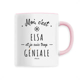 Mug - Elsa est trop Géniale - 6 Coloris - Cadeau Original - Cadeau Personnalisable - Cadeaux-Positifs.com -Unique-Blanc-