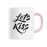 Mug - Let's Kiss - Céramique Premium - 6 Coloris - Cadeau Personnalisable - Cadeaux-Positifs.com -Unique-Blanc-