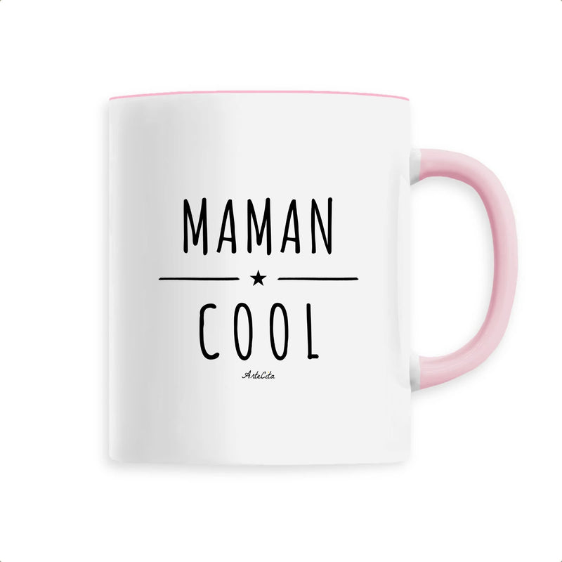 Cadeau anniversaire : Mug - Maman Cool - 6 Coloris - Cadeau Original - Cadeau Personnalisable - Cadeaux-Positifs.com -Unique-Rose-