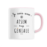 Mug - Une ATSEM trop Géniale - 6 Coloris - Cadeau Original - Cadeau Personnalisable - Cadeaux-Positifs.com -Unique-Blanc-