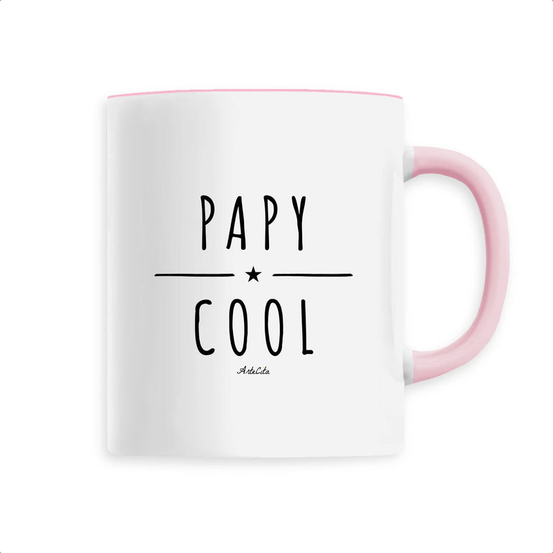 Cadeau anniversaire : Mug - Papy Cool - 6 Coloris - Cadeau Original - Cadeau Personnalisable - Cadeaux-Positifs.com -Unique-Rose-