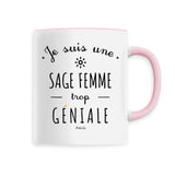 Mug - Une Sage Femme trop Géniale - 6 Coloris - Cadeau Original - Cadeau Personnalisable - Cadeaux-Positifs.com -Unique-Blanc-