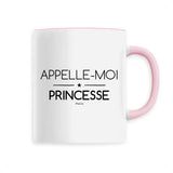 Mug - Appelle-moi Princesse - Céramique Premium - 6 Coloris - Cadeau Personnalisable - Cadeaux-Positifs.com -Unique-Blanc-