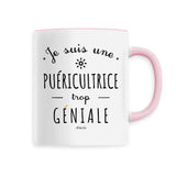 Mug - Une Puéricultrice trop Géniale - 6 Coloris - Cadeau Original - Cadeau Personnalisable - Cadeaux-Positifs.com -Unique-Blanc-