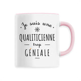 Mug - Je suis une Qualiticienne trop Géniale - 6 Coloris - Cadeau Original - Cadeau Personnalisable - Cadeaux-Positifs.com -Unique-Blanc-