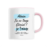 Mug - Alain je t'aime - 6 Coloris - Cadeau Tendre & Original - Cadeau Personnalisable - Cadeaux-Positifs.com -Unique-Rose-