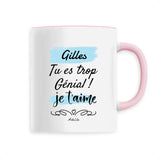 Mug - Gilles je t'aime - 6 Coloris - Cadeau Tendre - Cadeau Personnalisable - Cadeaux-Positifs.com -Unique-Blanc-