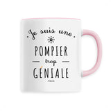 Mug - Je suis une Pompier trop Géniale - 6 Coloris - Cadeau Original - Cadeau Personnalisable - Cadeaux-Positifs.com -Unique-Blanc-