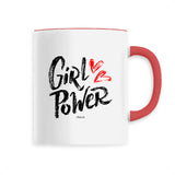 Mug - Girl Power (Coeur) - 6 Coloris - Cadeau Original - Cadeau Personnalisable - Cadeaux-Positifs.com -Unique-Blanc-