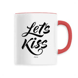 Mug - Let's Kiss - Céramique Premium - 6 Coloris - Cadeau Personnalisable - Cadeaux-Positifs.com -Unique-Blanc-
