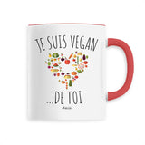 Mug - Je Suis Vegan de toi - 6 Coloris - Cadeau Engagé - Cadeau Personnalisable - Cadeaux-Positifs.com -Unique-Blanc-