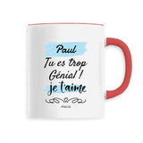 Mug - Paul je t'aime - 6 Coloris - Cadeau Tendre - Cadeau Personnalisable - Cadeaux-Positifs.com -Unique-Blanc-