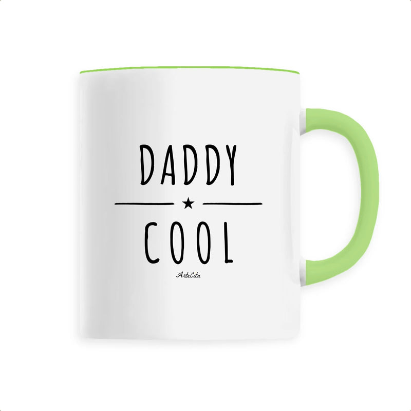 Cadeau anniversaire : Mug - Daddy Cool - Céramique Premium - 6 Coloris - Cadeau Original - Cadeau Personnalisable - Cadeaux-Positifs.com -Unique-Vert-