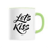 Mug - Let's Kiss - Céramique Premium - 6 Coloris - Cadeau Personnalisable - Cadeaux-Positifs.com -Unique-Blanc-