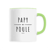 Mug - Papy Poule - 6 Coloris - Cadeau Original - Cadeau Personnalisable - Cadeaux-Positifs.com -Unique-Blanc-