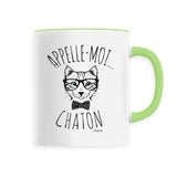 Mug - Appelle-Moi Chaton - 6 Coloris - Cadeau Original - Cadeau Personnalisable - Cadeaux-Positifs.com -Unique-Vert-
