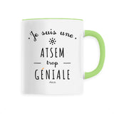 Mug - Une ATSEM trop Géniale - 6 Coloris - Cadeau Original - Cadeau Personnalisable - Cadeaux-Positifs.com -Unique-Vert-