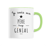 Mug - Un Père trop Génial - 6 Coloris - Cadeau original - Cadeau Personnalisable - Cadeaux-Positifs.com -Unique-Blanc-