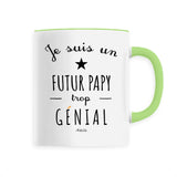Mug - Un Futur Papy trop Génial - 6 Coloris - Cadeau Original - Cadeau Personnalisable - Cadeaux-Positifs.com -Unique-Vert-