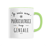 Mug - Une Puéricultrice trop Géniale - 6 Coloris - Cadeau Original - Cadeau Personnalisable - Cadeaux-Positifs.com -Unique-Blanc-