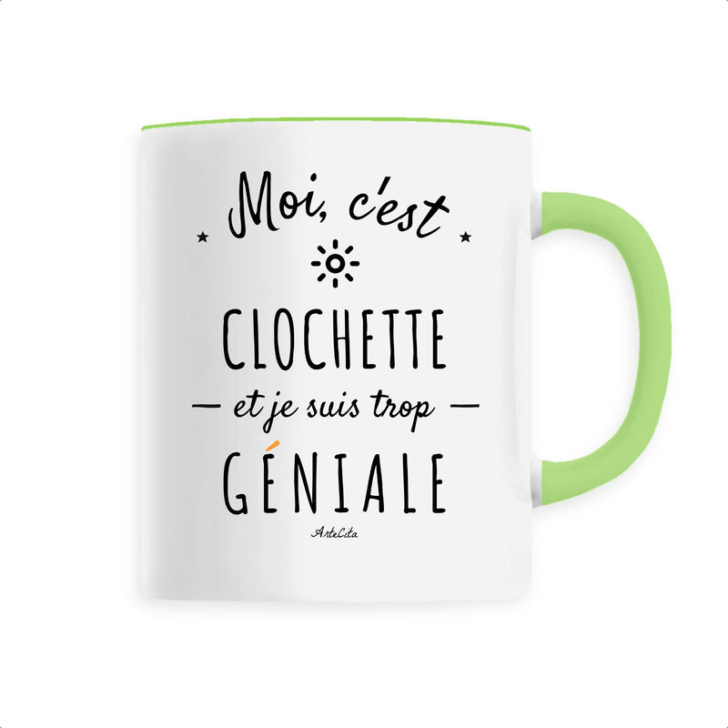 Cadeau anniversaire : Mug - Clochette est trop géniale - Céramique Premium - 6 Coloris - Cadeau Personnalisable - Cadeaux-Positifs.com -Unique-Vert-