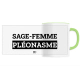 Mug - Sage-Femme Pléonasme - 6 Coloris - Cadeau Original - Cadeau Personnalisable - Cadeaux-Positifs.com -Unique-Blanc-