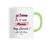 Mug - Mamie je t'aime - 6 Coloris - Cadeau Original - Cadeau Personnalisable - Cadeaux-Positifs.com -Unique-Vert-