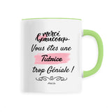 Mug - Merci vous êtes une Tutrice trop Géniale - 6 Coloris - Cadeau Personnalisable - Cadeaux-Positifs.com -Unique-Blanc-