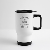 Mug isotherme - Laila est trop Géniale - Sans BPA - Cadeau Durable - blanc