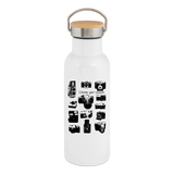 Gourde isotherme - Appareils Photo Vintage - 3 tailles - Durable - blanc