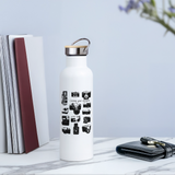 Gourde isotherme - Appareils Photo Vintage - 3 tailles - Durable - blanc