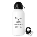 Gourde - Dadou est trop Génial - Sans BPA - Cadeau Original - Cadeau Personnalisable - Cadeaux-Positifs.com -blanc-500 ml-