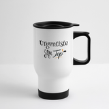 Mug isotherme - Urgentiste au Top - Sans BPA - Cadeau Durable - Cadeau Personnalisable - Cadeaux-Positifs.com -blanc-taille unique-