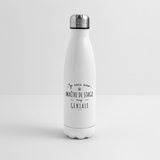 Bouteille isotherme - Une Maître de stage trop Géniale - Cadeau Durable - Cadeau Personnalisable - Cadeaux-Positifs.com -blanc-500 ml-