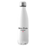 Bouteille isotherme - Mère Poule d'amour - Cadeau Durable & Tendre - Cadeau Personnalisable - Cadeaux-Positifs.com -blanc-500 ml-