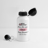 Gourde - Merci Tutrice - Alu sans BPA - Cadeau Durable - Cadeau Personnalisable - Cadeaux-Positifs.com -blanc-500 ml-