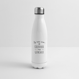 Bouteille isotherme - Une Coiffeuse trop Géniale - Cadeau Original - Cadeau Personnalisable - Cadeaux-Positifs.com -blanc-500 ml-